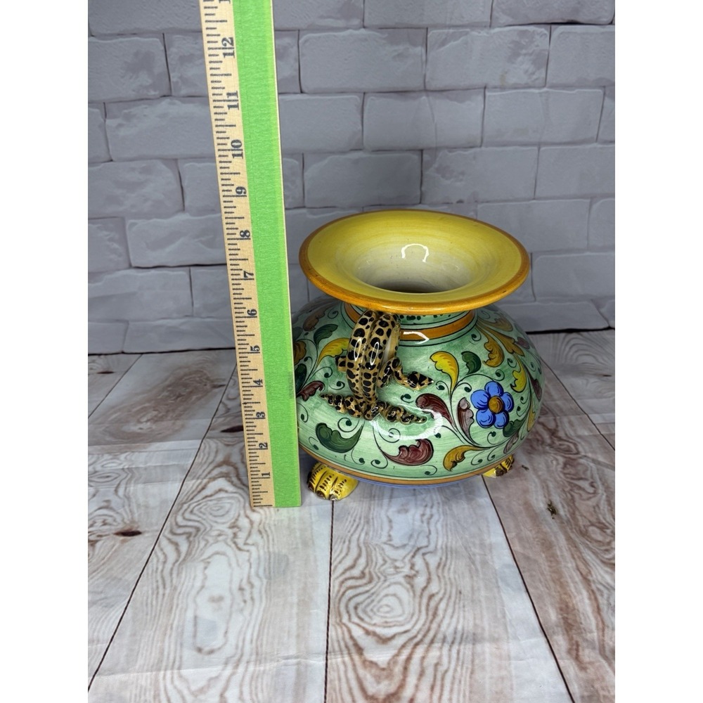Vintage‎ Italian Majolica Jardiniere / Centerpiece Bowl - Picture 10 of 12